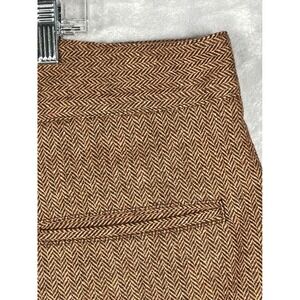 Historical Emporium Mens Brown Herringbone Tweed Trousers Cinch Back Size 48